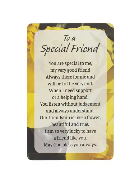 Inspirational Pocket Cards wallet cards with yellow floral border The Country Christmas Loft on Tampa Home & Garden Store