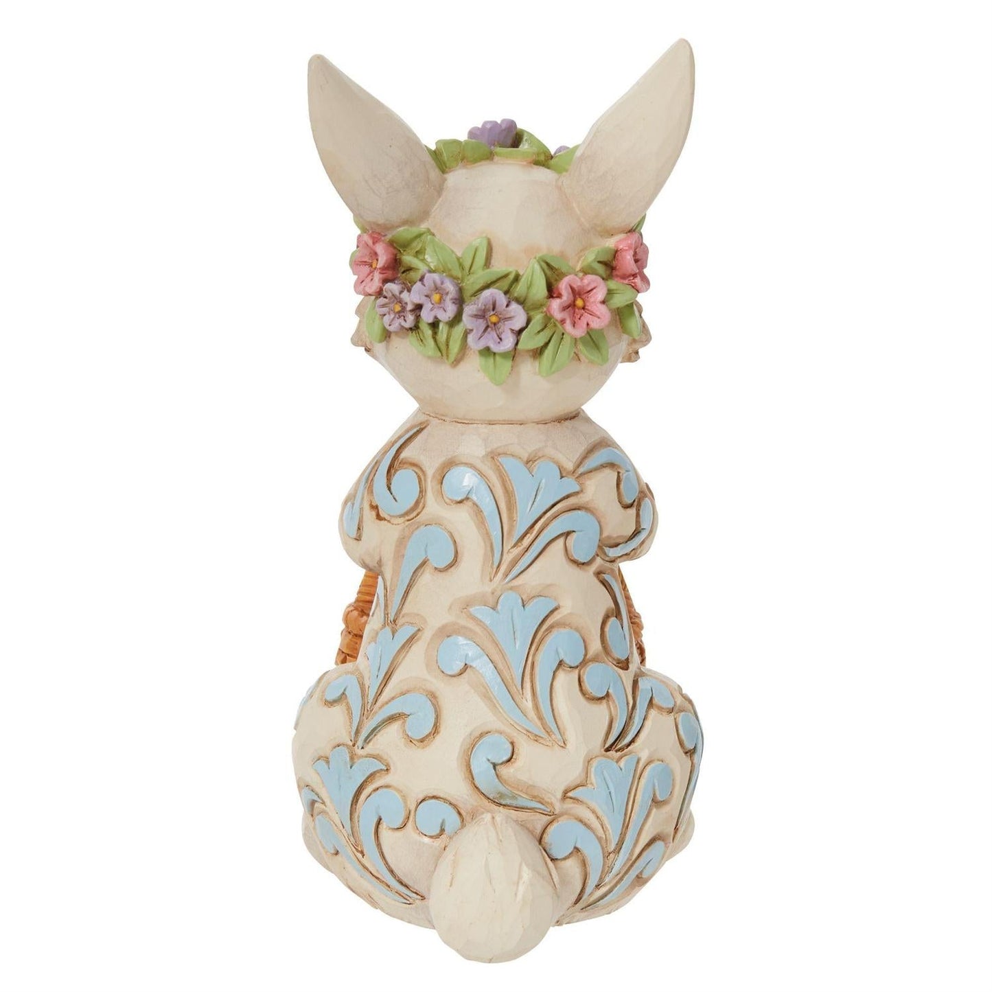 Figurine Pint Bunny avec couronne de fleurs