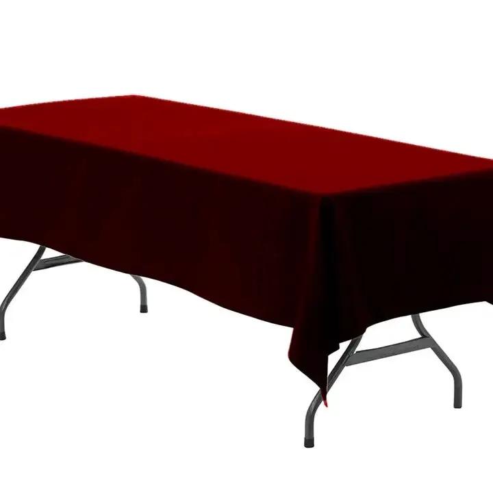 Tablecloth burgundy rectangular 60x126 in The Country Christmas Loft on Tampa Home & Garden Store