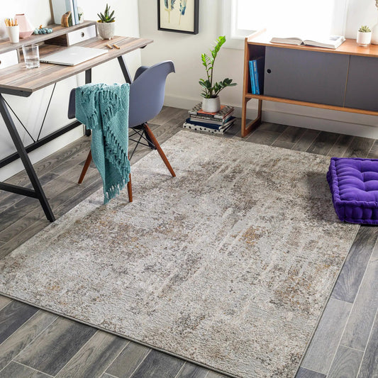 Windale Textured Luxe Area Rug woven polyester; light gray textured pattern Boutique Rugs on Tampa Home & Garden Store