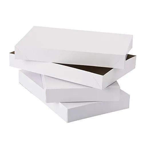 White heavyweight shirt gift boxes, 3-pack with brown interiors, The Country Christmas Loft on Tampa Home & Garden Store
