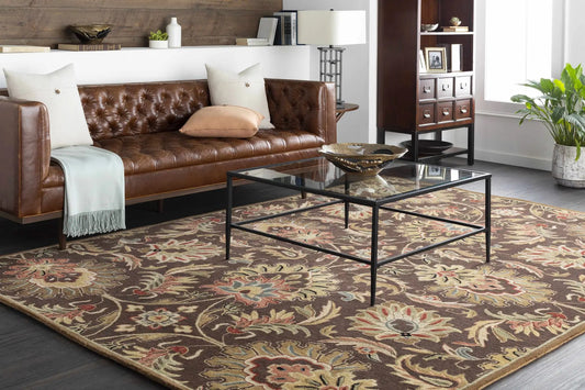Chesterton 1028 Hand Tufted Brown Wool Rug from the Wrens collection by Boutique Rugs on Tampa Home & Garden Store