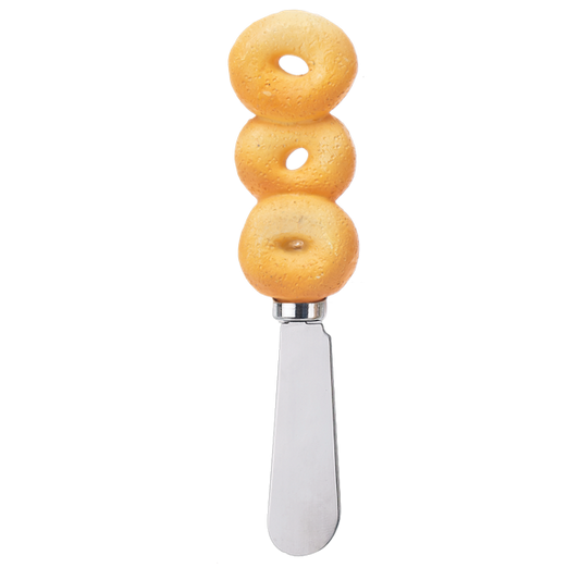 Bread design spreader with stacked donut beads on metal blade The Country Christmas Loft on Tampa Home & Garden Store