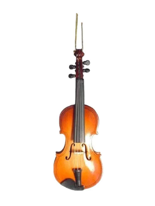 5 Inch Violin Ornament amber-brown finish Christmas ornament by The Country Christmas Loft on Tampa Home & Garden Store