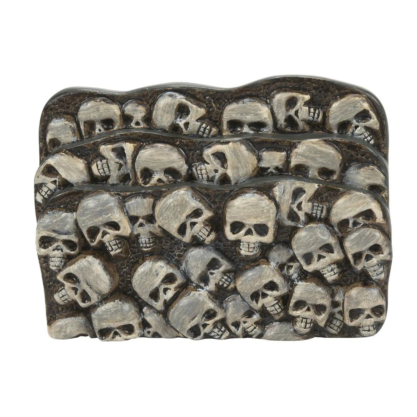 Scary Skeleton Steps Halloween Decor skulls form tiered steps The Country Christmas Loft on Tampa Home & Garden Store