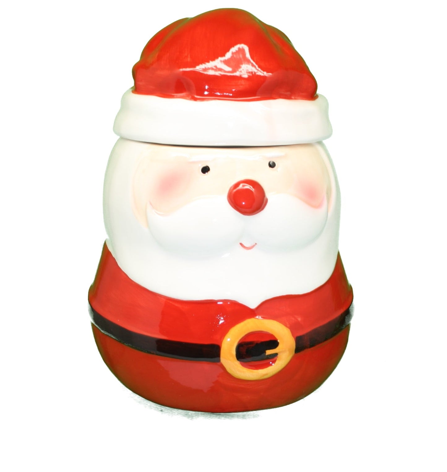 Tarro de cerámica para galletas navideñas - Papá Noel