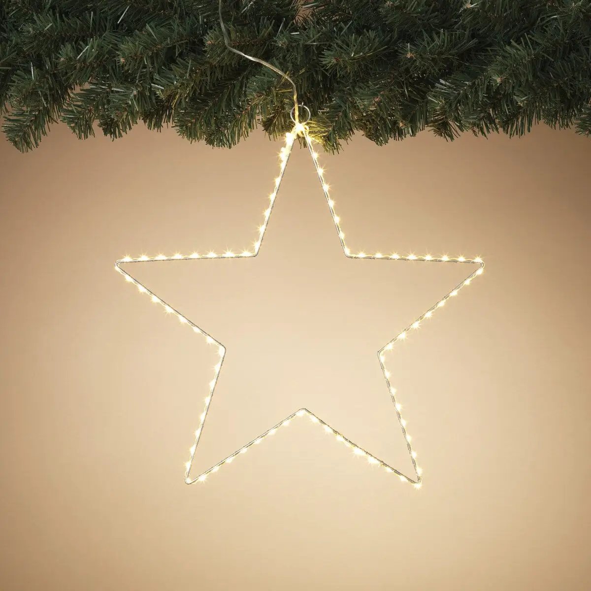 Lighted metal star 15 inch warm white LED decoration by The Country Christmas Loft on Tampa Home & Garden Store