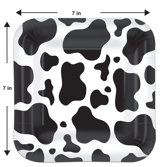 Assiette à dessert - Motif vache