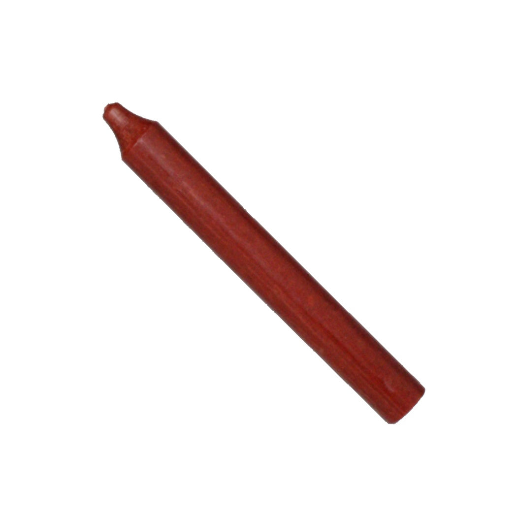 Vela cónica rústica para cena - 18 cm, color burdeos