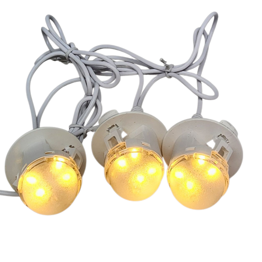 Three LED Light String - Type L To 3 Moonlander Clip Lights - Tampa Home & Garden Store