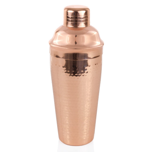 Hammered Copper Shaker and Built In Strainer