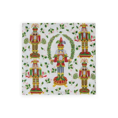 Nutcracker Christmas napkins 20 per package with colorful nutcracker motif, paper napkins on Tampa Home & Garden Store