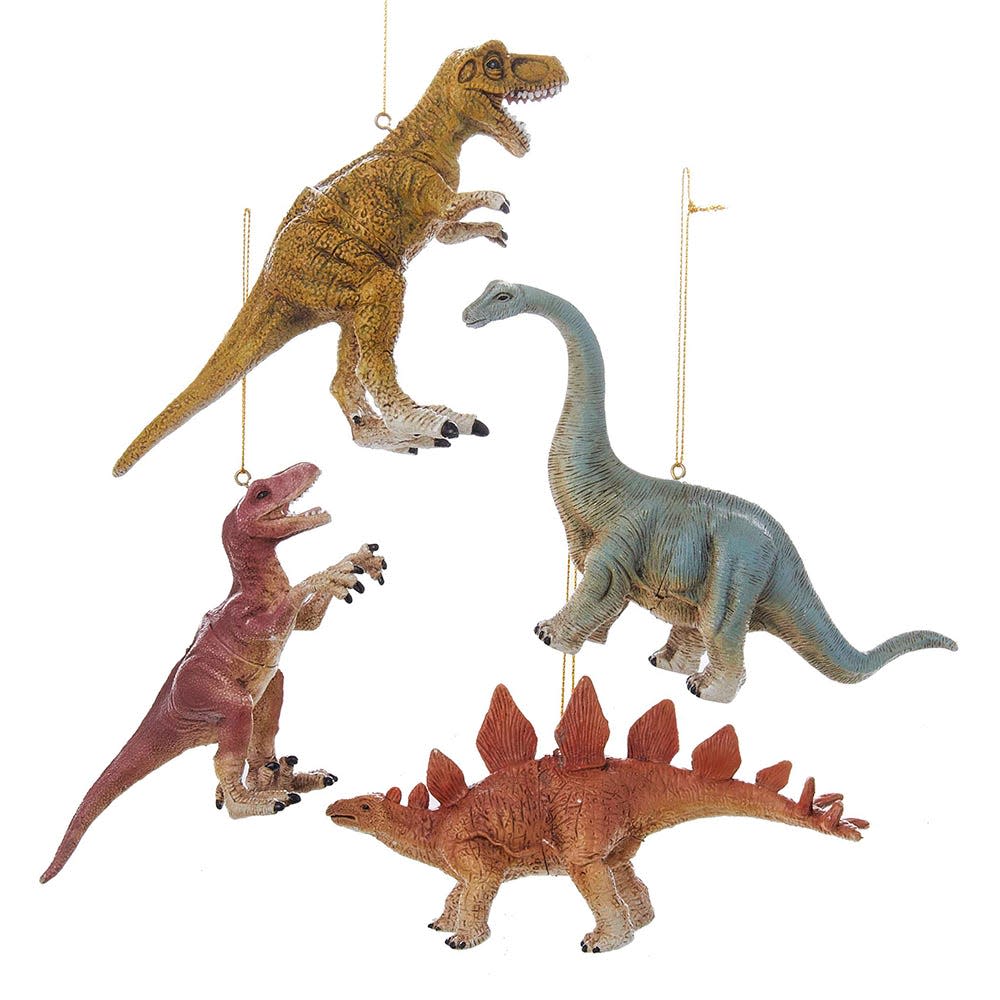 Ornement de dinosaure en plastique -