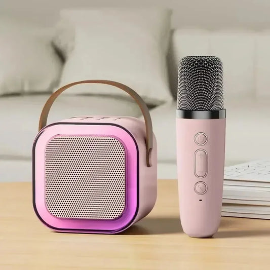 Bluetooth Karaoke Machine for Kids & Family with Wireless Mics LED Lights - Tampa Home & Garden Store