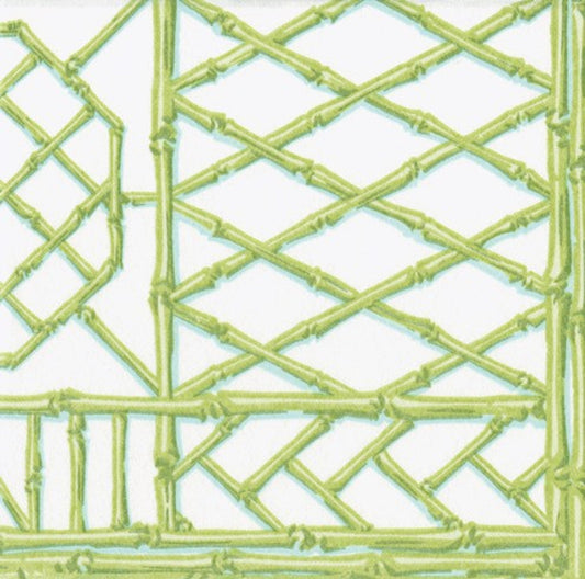 Serviette de table Bamboo Screen vert mousse