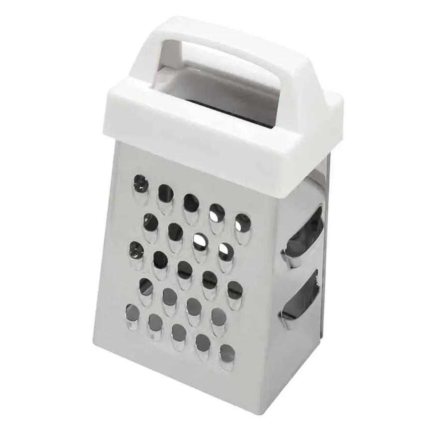 Mini Grater with 3 Grating Surfaces in white and stainless steel, by The Country Christmas Loft on Tampa Home & Garden Store
