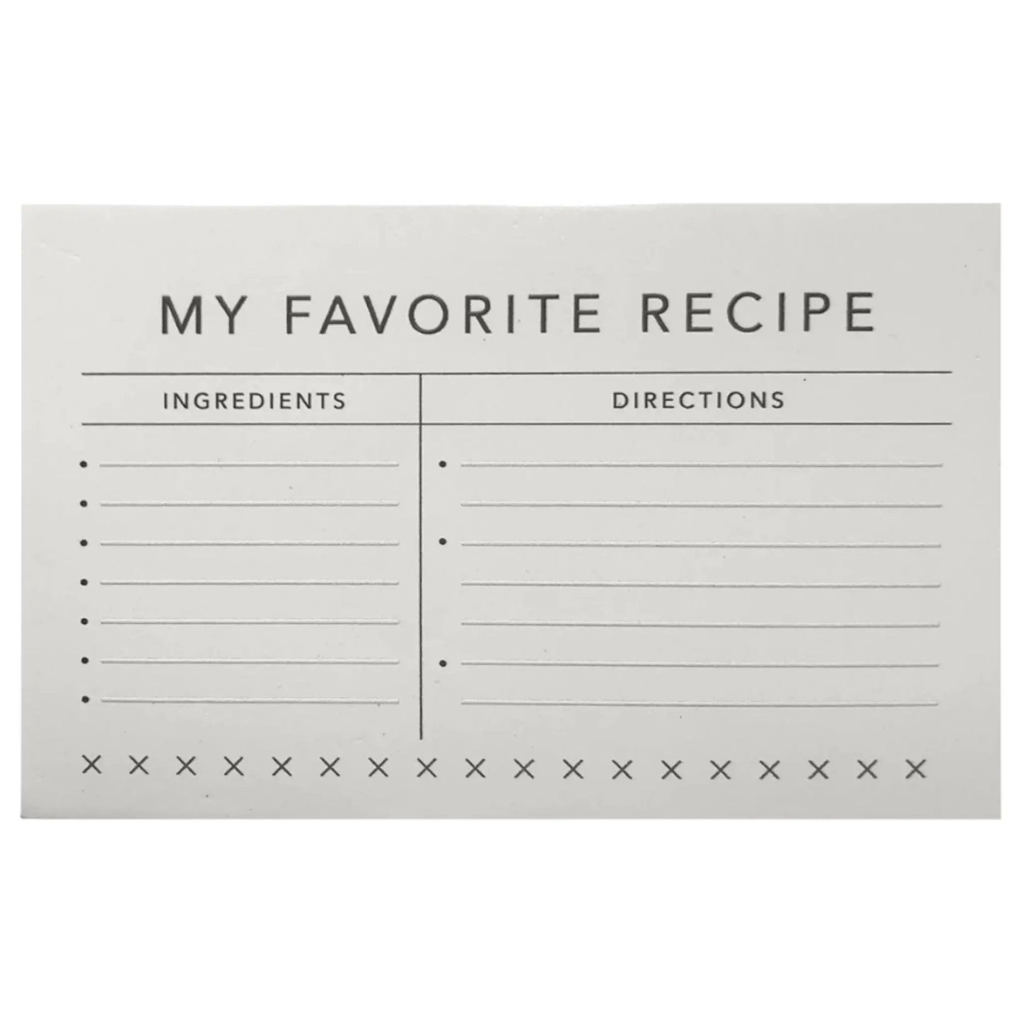 My Favorite Recipe Ornament with Recipe Card front showing ingredients and directions on Tampa Home & Garden Store