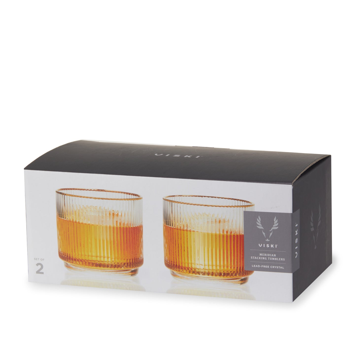 Meridian Crystal Lowball Tumblers Set of Two