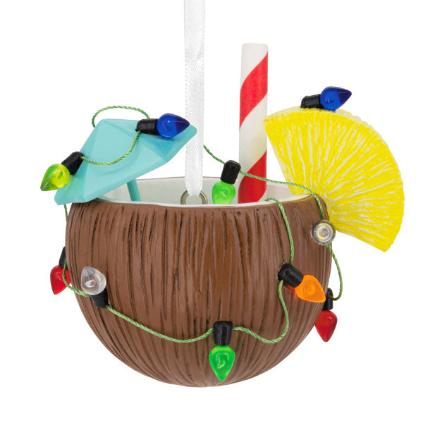Ornement de boisson de Noël tropical