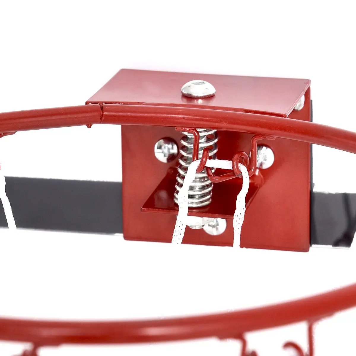 Over the Door Mini Basketball Hoop Set red backboard coil spring white nets on Tampa Home & Garden Store