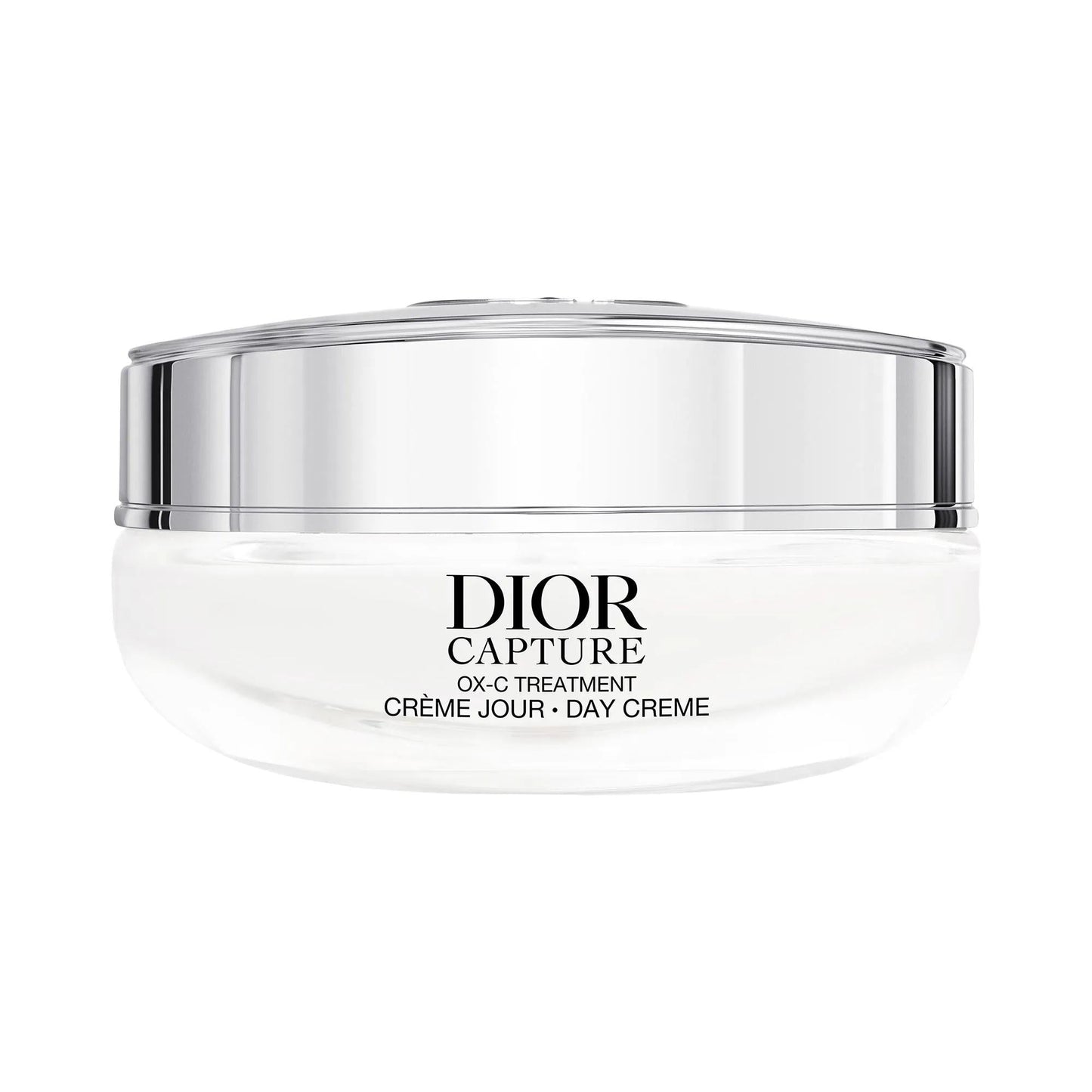 Dior Capture Creme Day Cream jar with a silver chrome lid on Tampa Home & Garden Store