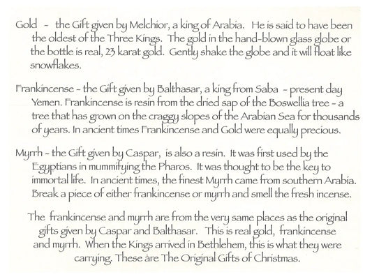 Gifts of the Three Kings Heirloom Chest Set nativity text by The Country Christmas Loft on Tampa Home & Garden Store