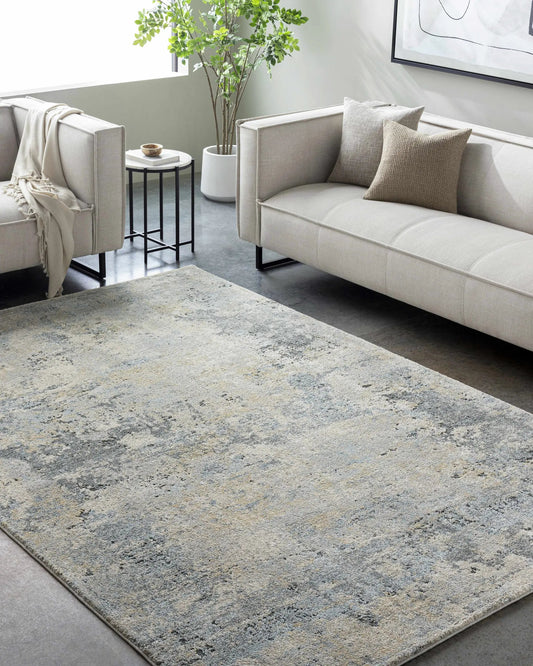 Adamma Thick Luxe Rug, contemporary machine-woven in soft beige-gray from Boutique Rugs on Tampa Home & Garden Store