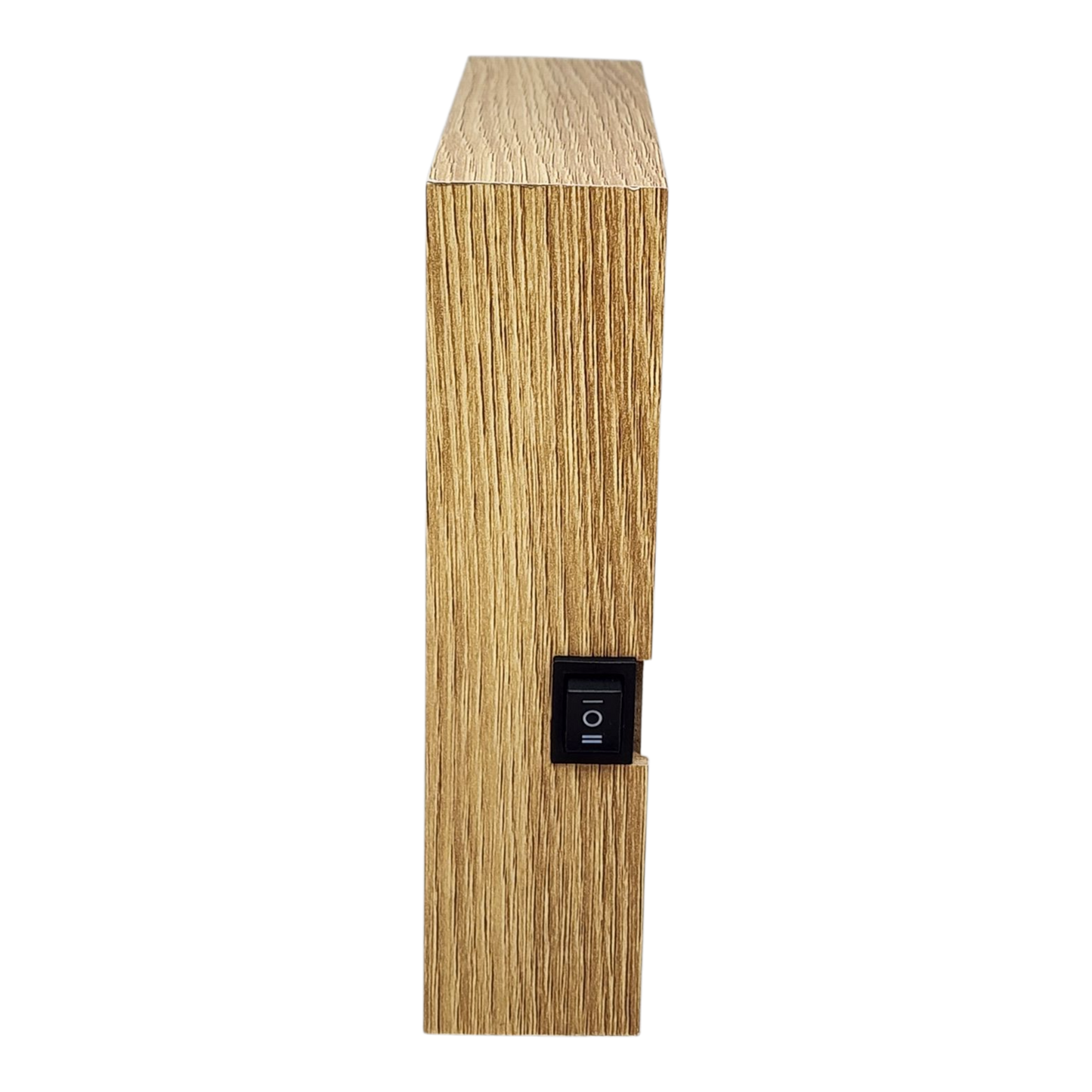 Lighted Holiday Cardinal Block wooden decor with on/off switch on Tampa Home & Garden Store