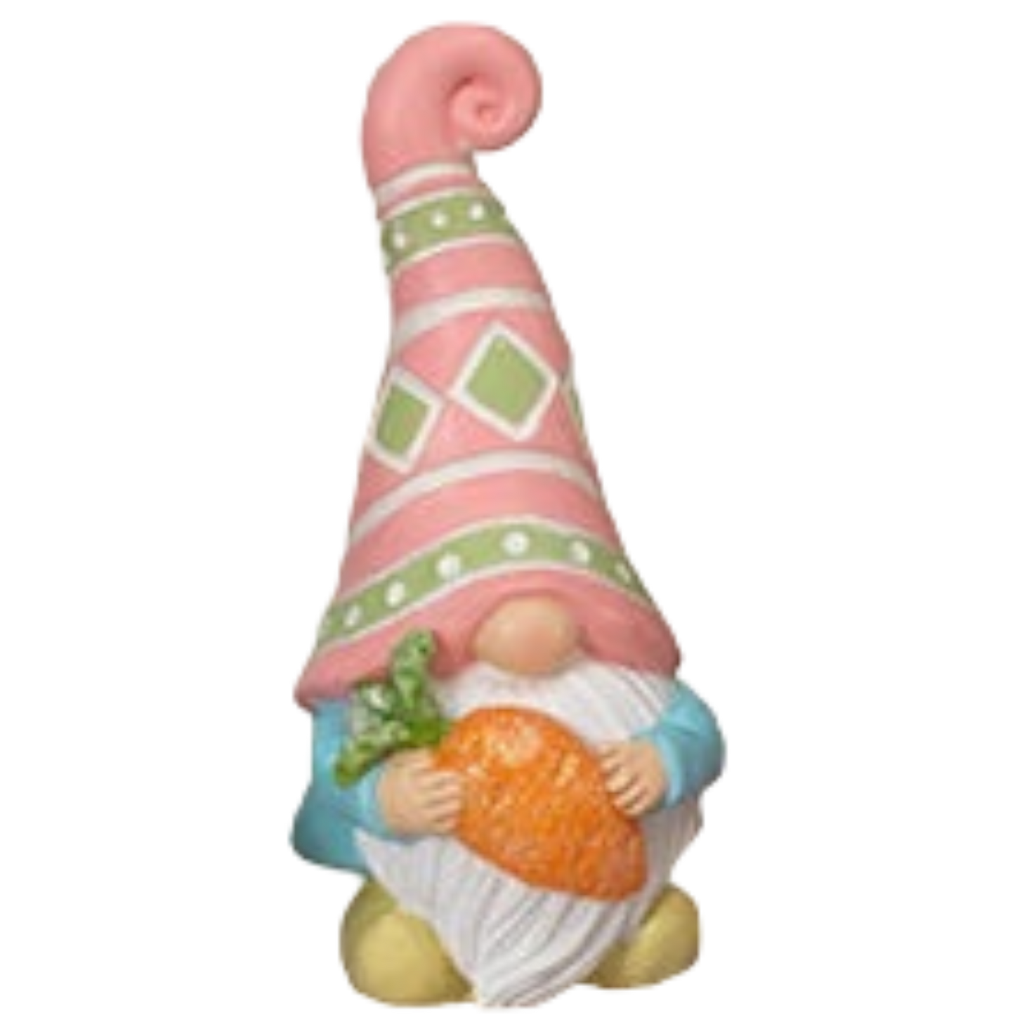Figura de gnomo de Pascua de 15 cm con una zanahoria