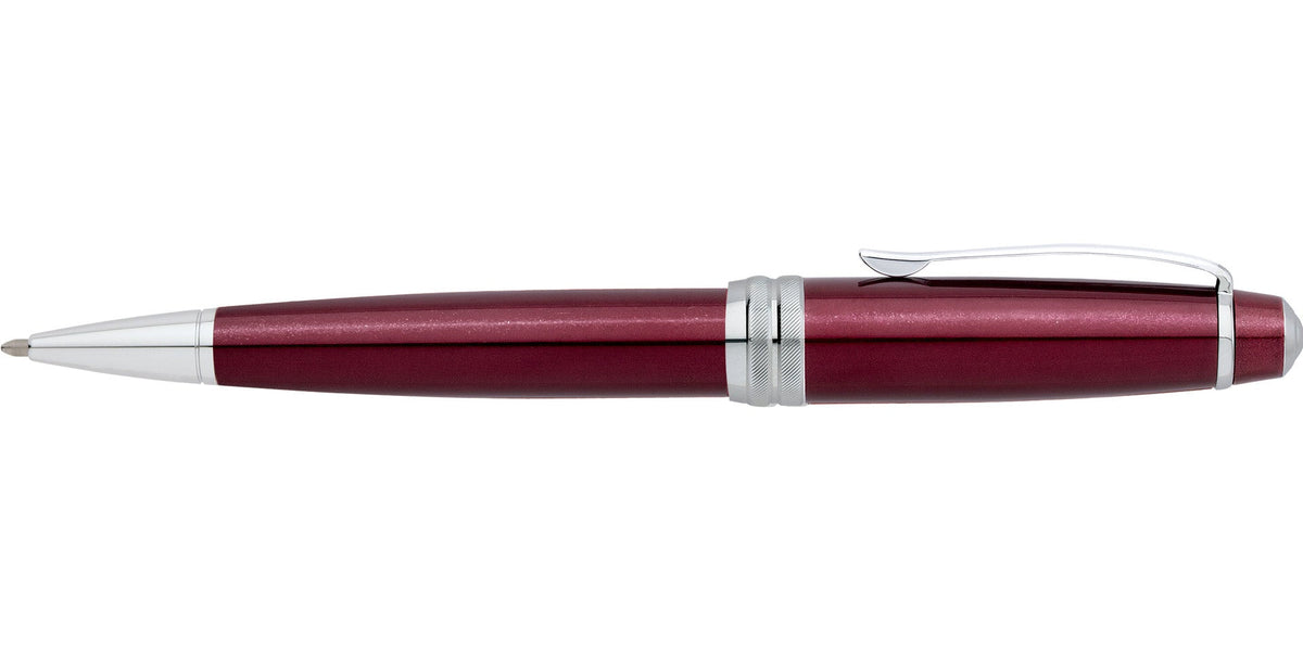 Bailey Red Lacquer Ballpoint Pen by A.T. Cross with silver clip on Tampa Home & Garden Store