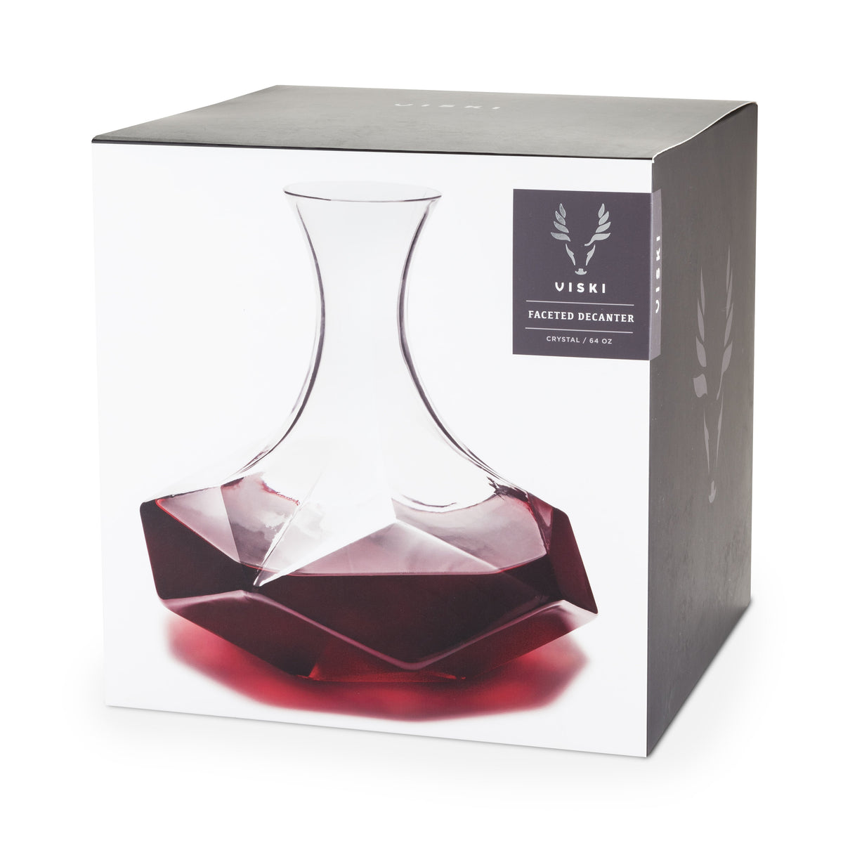 Seneca Faceted Crystal Wine Decanter by Viski on Tampa Home & Garden Store