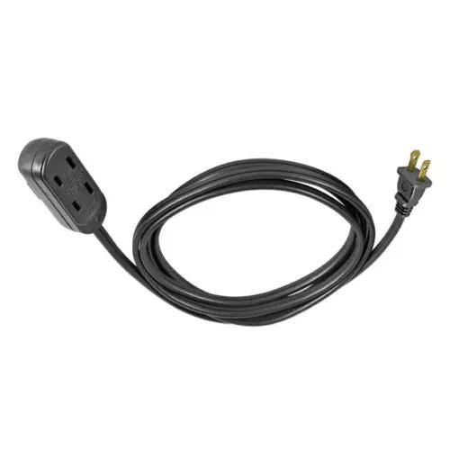 6ft 16AWG indoor extension cord with 3 outlets, black, The Country Christmas Loft on Tampa Home & Garden Store