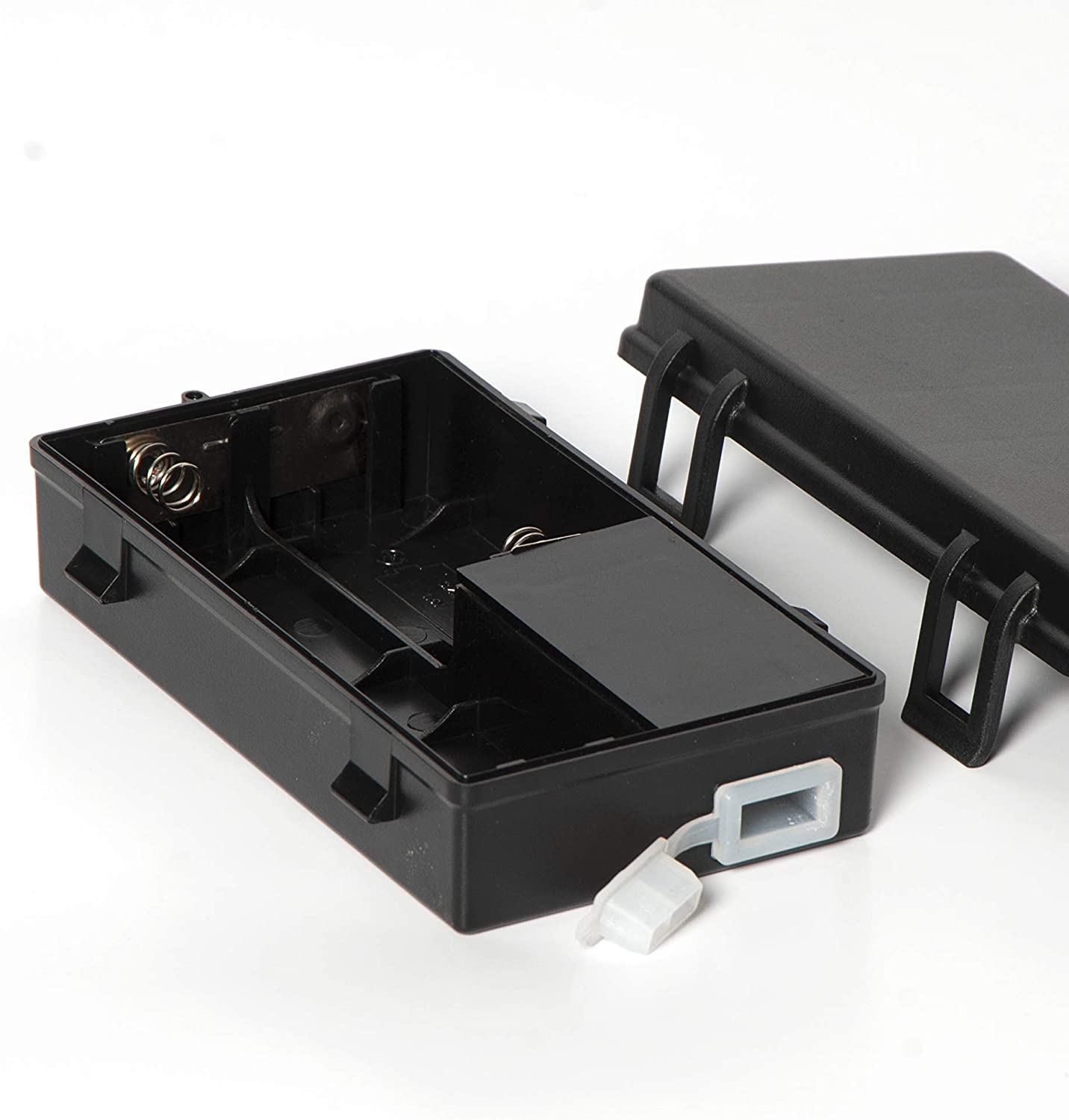 Caja de batería USB (3 pilas D) - Negra