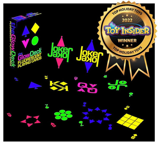 GlowDeck Fluorescent Playing Cards Pack by The Country Christmas Loft for card games on Tampa Home & Garden Store