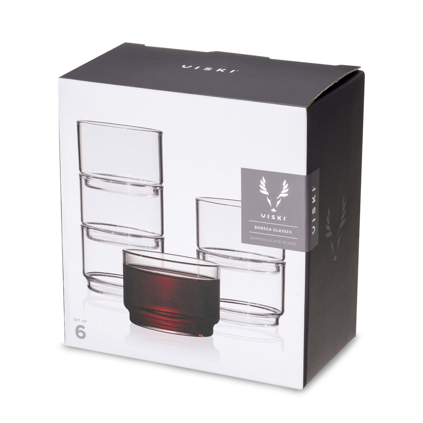 Bodega Modern Borosilicate Glasses Set of 6