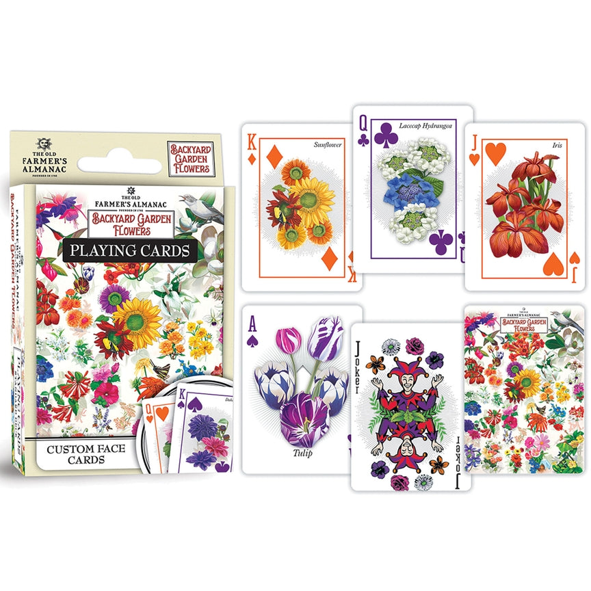 Almanach du fermier - Cartes à jouer Fleurs du jardin