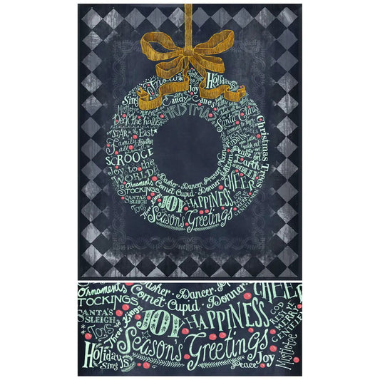 Chalk Talk Holiday Wreath - Tampa Home & Garden Store