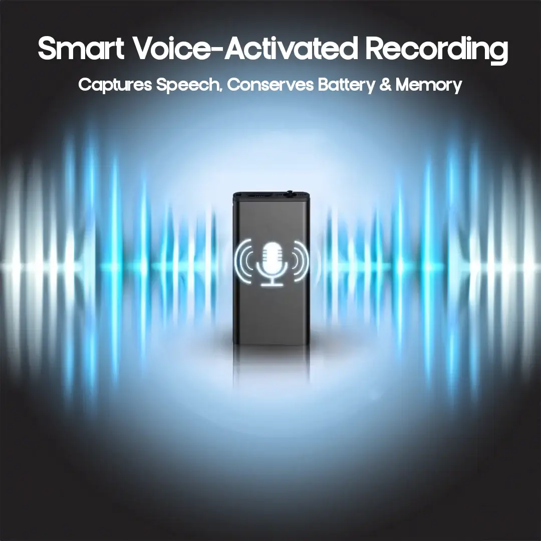 Ultra Compact Mini Voice Recorder 16GB USB black voice-activated recorder on Tampa Home & Garden Store