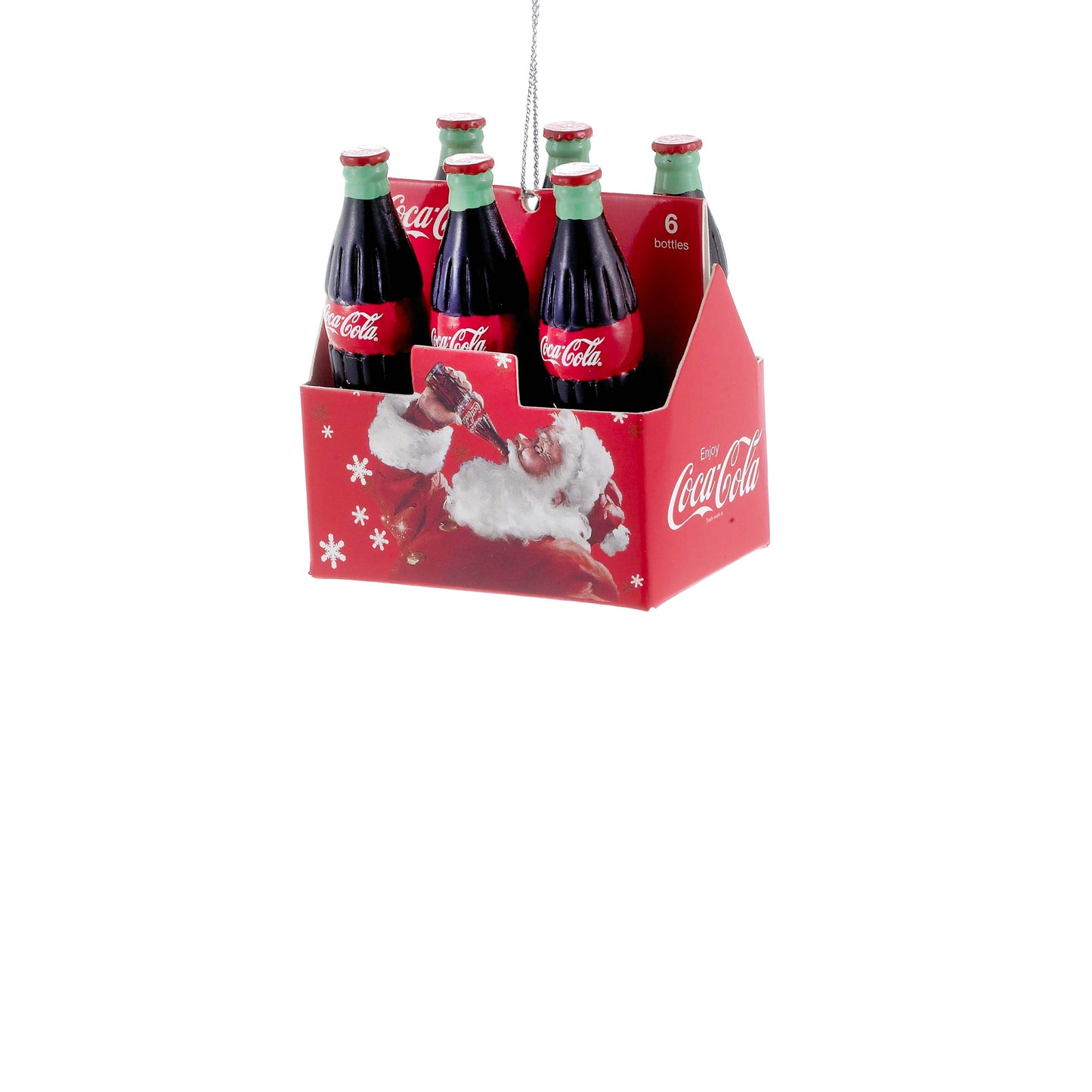 Adorno de botella de vidrio de Coca-Cola (paquete de 6)
