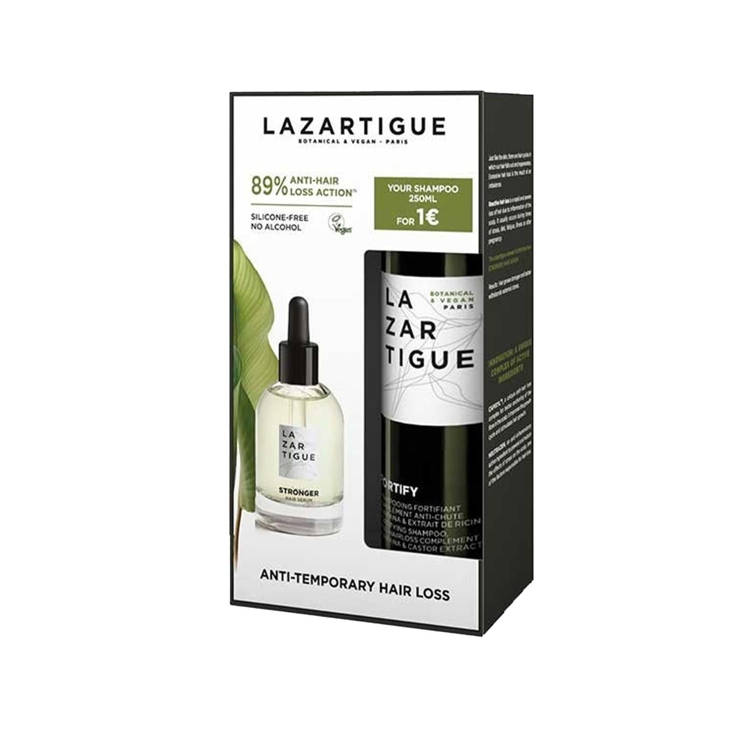 Lazartigue Grow Stronger Hair Care Set with anti-hair loss shampoo and strengthening serum on Tampa Home & Garden Store