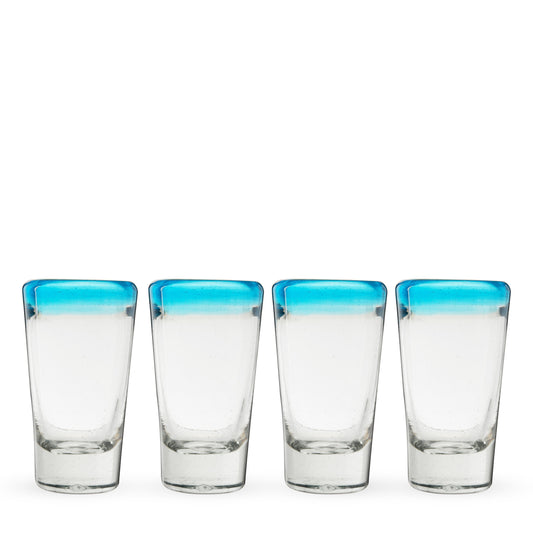 Segunda Vida Tequila and Shot Glasses Set of Four