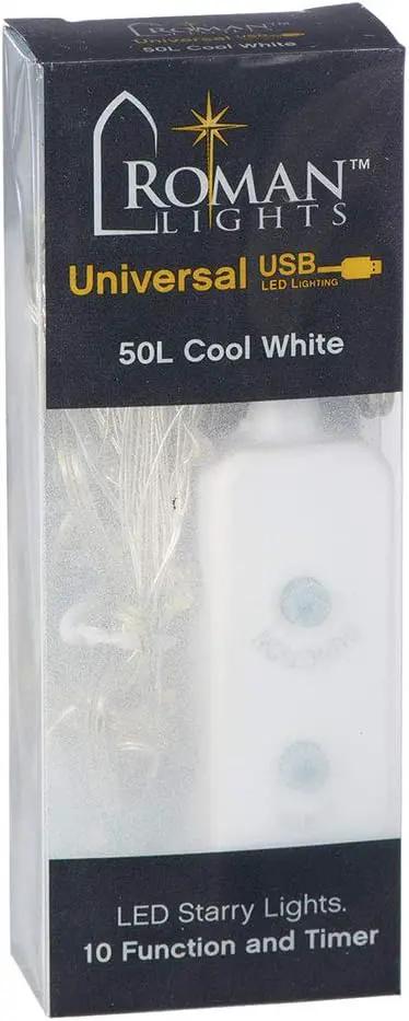USB 50 LED (16 foot) Multifunction Starry Lights - Cool White - Tampa Home & Garden Store