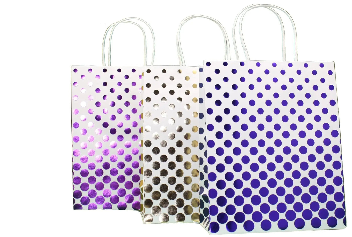 Medium Kraft Gift Bag 3-Pack with dots by The Country Christmas Loft on Tampa Home & Garden Store