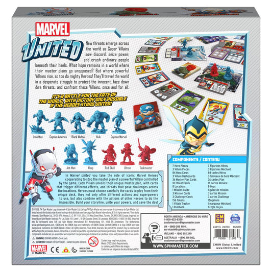 Jeu de cartes de stratégie coopérative Marvel United Super Hero