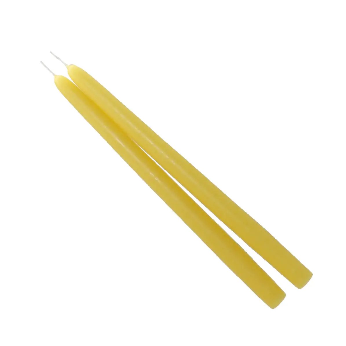 Mole Hollow Taper Pair Sun Yellow Candles, 2-pack on Tampa Home & Garden Store