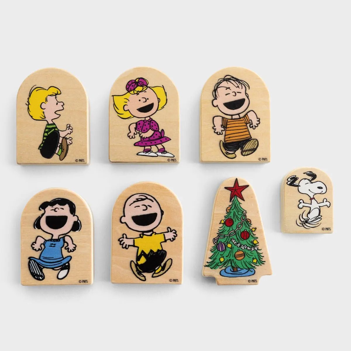 Peanuts Charlie Brown Christmas Storybox wooden block set, 7 pieces with Peanuts prints on Tampa Home & Garden Store