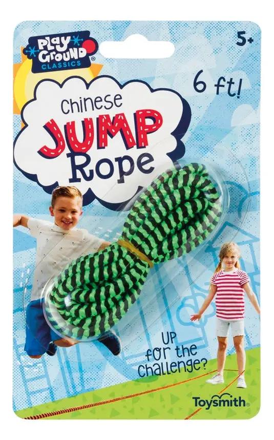 Chinese Jump Rope 60 inch green/black braided rope Toysmith on Tampa Home & Garden Store
