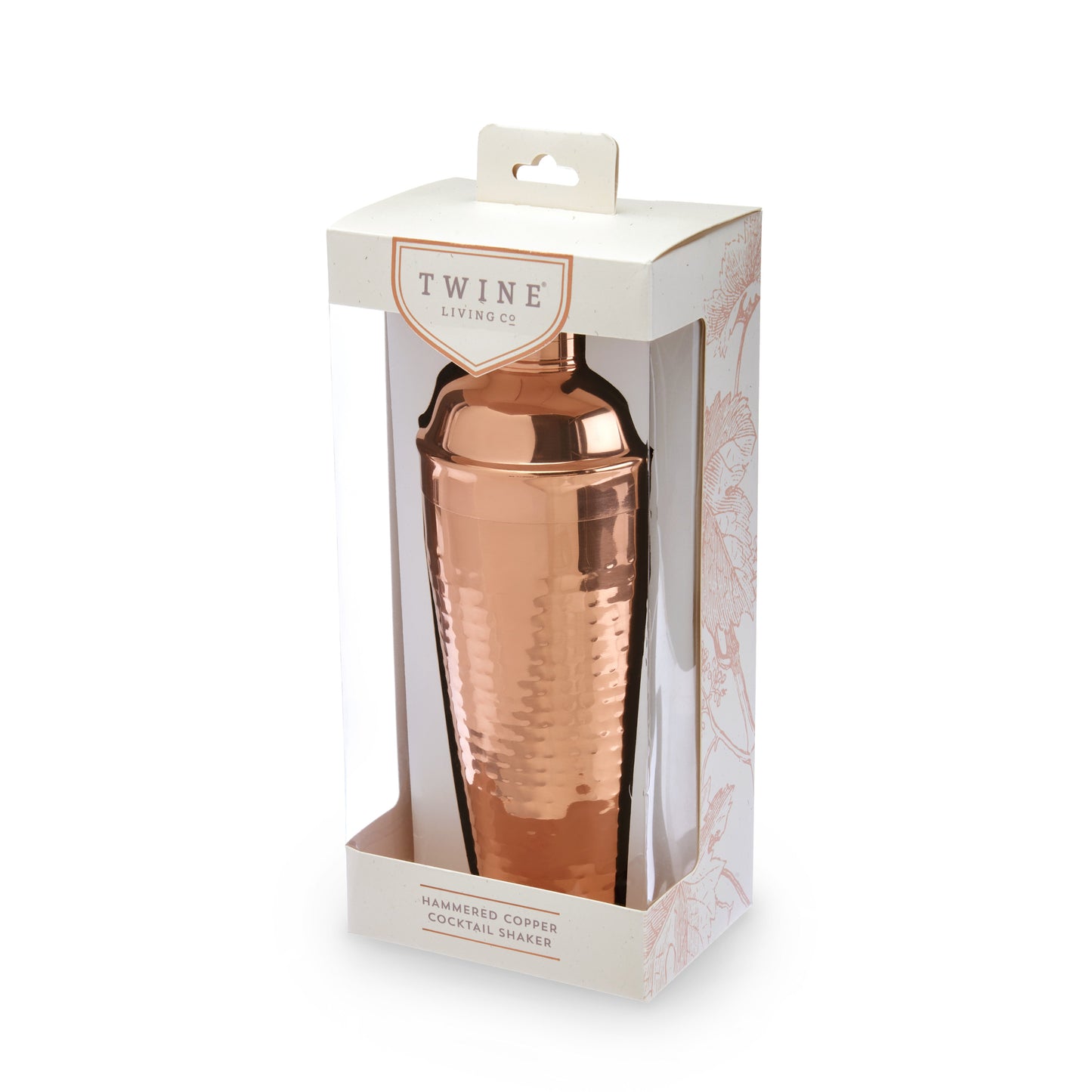 Hammered Copper Shaker and Built In Strainer