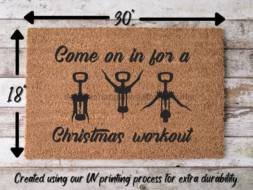 Fun Christmas doormat Christmas door mats