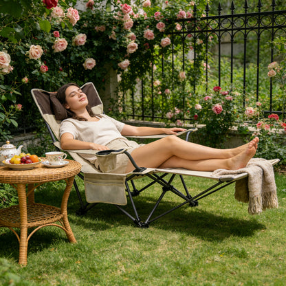 Portable Camping Chair with Adjustable Recline